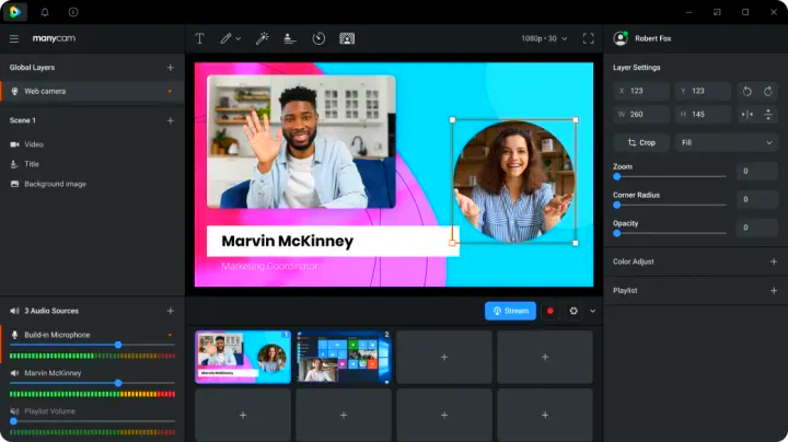 تنزيل برنامج ManyCam للكمبيوتر